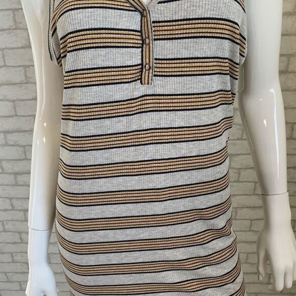NWT‎ All in Favor Rib Knit Henley midi dress - L - Picture 5 of 8